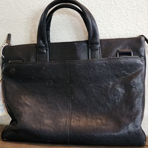 Piquadro Laptop Bag Folder Port PC Documents Expandable Black